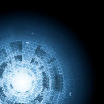 Dark blue technology background 스톡 일러스트