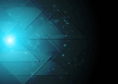 Dark blue technology background. Vector design eps 10 Dark blue technology... Foto stock