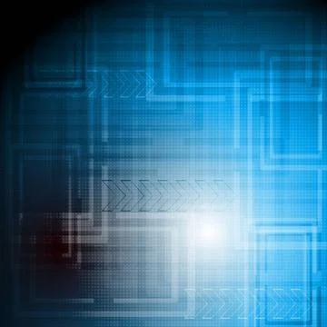 Dark blue technology background. Vector design eps 10 Dark blue technology... Stock Photos