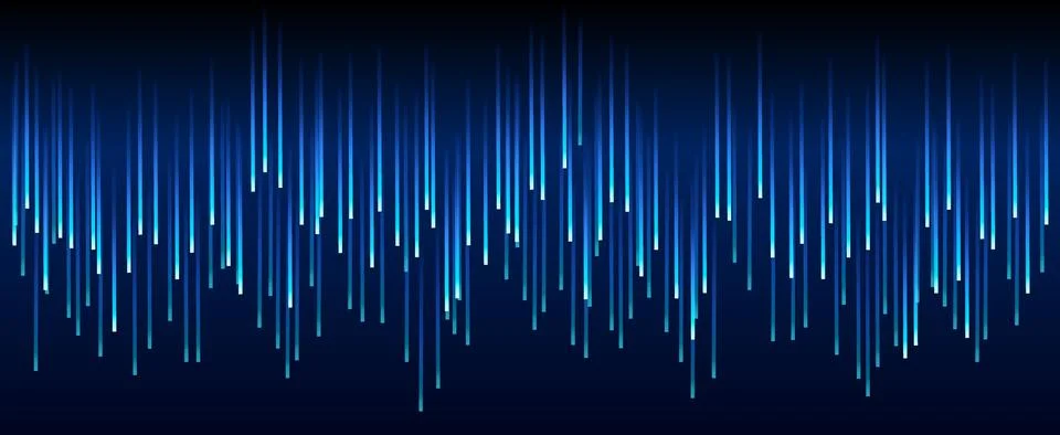 Dark blue Technology Sci-fi abstract matrix futuristic background, computer data Stock Illustration