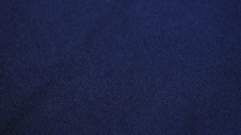 Dark blue textile close up footage, texture and background concept. Stock Footage 310605633