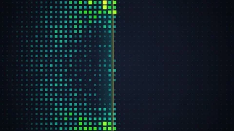 Dark Blue Textured Grid Background with Subtle Light Effects Stock Footage 348421675
