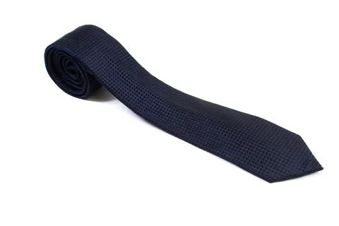 Dark blue tie small dot drawing Stock Photos
