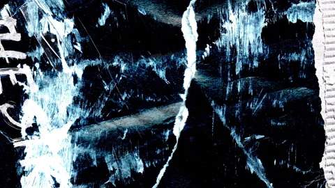 Dark Blue Torn Poster Grunge Texture Background Loop Stock Footage 341364839