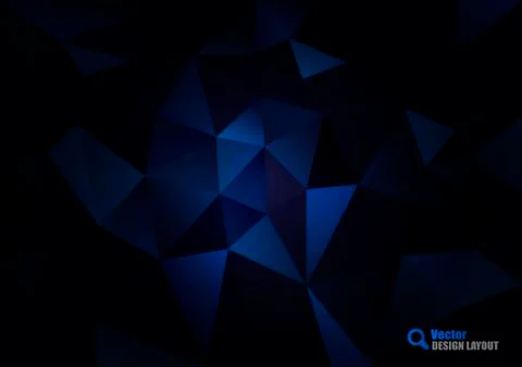 Dark blue triangles Stock Illustration
