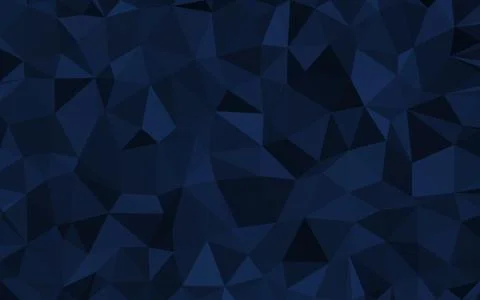 Dark Blue triangular low poly, Mosaic pattern Background, Vector illustration イラスト素材
