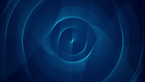 Dark Blue Tunnel Lines Abstract Background Stock Footage 338443941