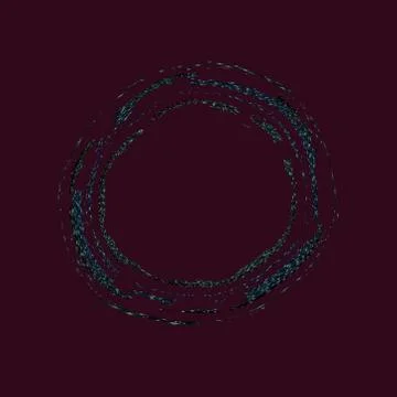 Dark blue universe ring Stock Illustration
