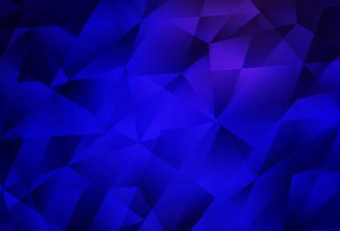 Dark BLUE vector abstract mosaic pattern. Stock Illustration