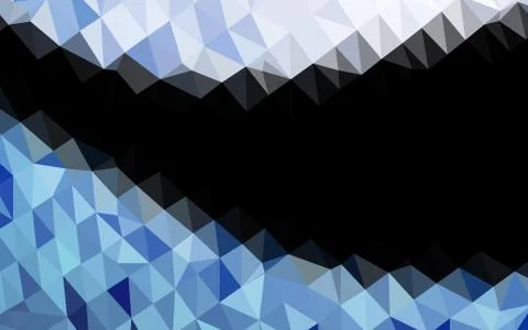 Dark BLUE vector abstract mosaic pattern. Stock Illustration