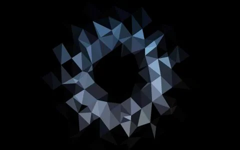 Dark BLUE vector abstract mosaic pattern. イラスト素材