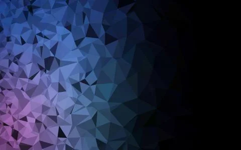 Dark BLUE vector abstract mosaic pattern. 스톡 일러스트