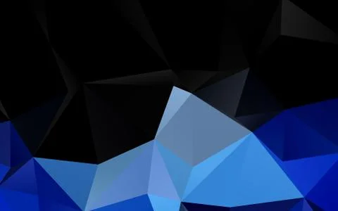 Dark BLUE vector abstract mosaic pattern. Illustrazione stock