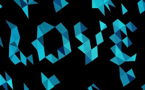 Dark BLUE vector abstract mosaic pattern. Illustrazione stock