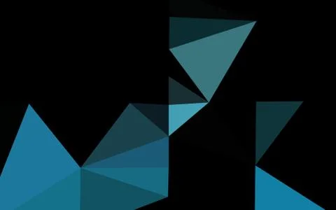 Dark BLUE vector abstract mosaic pattern. Stock Illustration