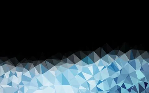 Dark BLUE vector abstract mosaic background. 库存插图