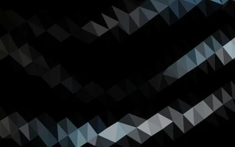 Dark BLUE vector abstract mosaic pattern. Stock Illustration