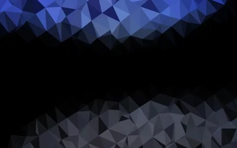 Dark BLUE vector abstract mosaic pattern. 스톡 일러스트
