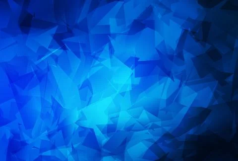 Dark BLUE vector abstract mosaic pattern. Stock Illustration
