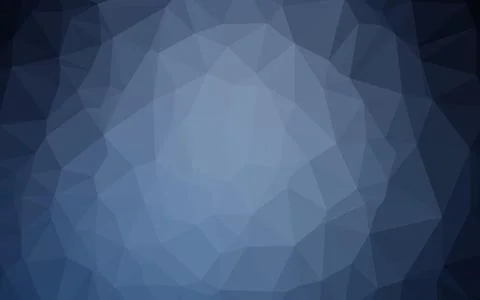 Dark BLUE vector abstract polygonal cover. イラスト素材