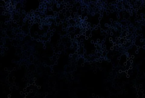Dark BLUE vector backdrop with artificial intelligence data. 库存插图