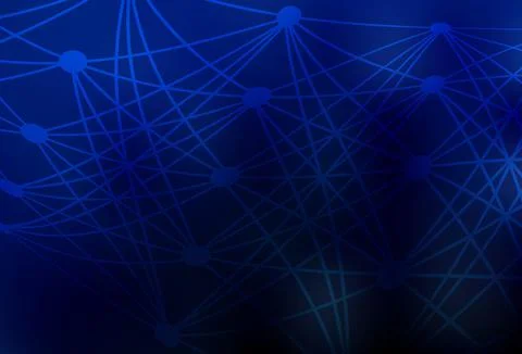 Dark BLUE vector backdrop with artificial intelligence data. イラスト素材