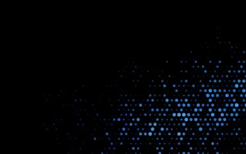 Dark BLUE vector backdrop with dots. 스톡 일러스트