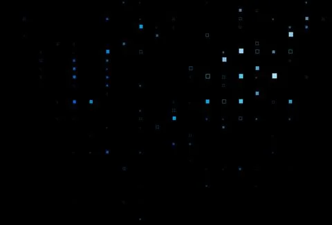 Dark BLUE vector backdrop with lines, rectangles. Stock Illustration