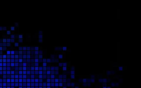 Dark BLUE vector backdrop with rectangles, squares. Stock Illustration