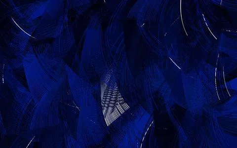 Dark BLUE vector backdrop with wry lines. Stock Illustration