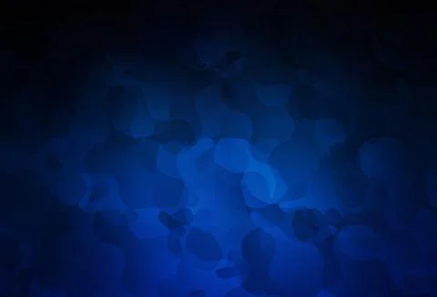 Dark BLUE vector background with abstract shapes. Stock Illustration