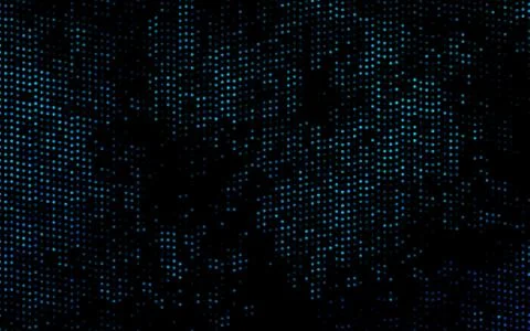 Dark BLUE vector background with bubbles. Illustrazione stock