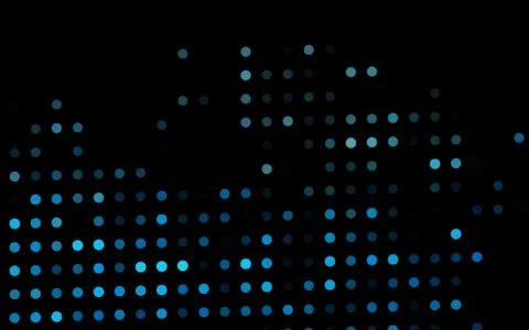 Dark BLUE vector background with bubbles. 스톡 일러스트