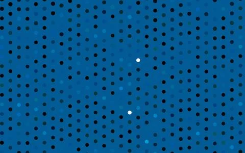 Dark BLUE vector background with bubbles. Stock Illustration
