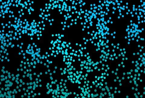 Dark BLUE vector background with forms of artificial intelligence. Stock Illustration
