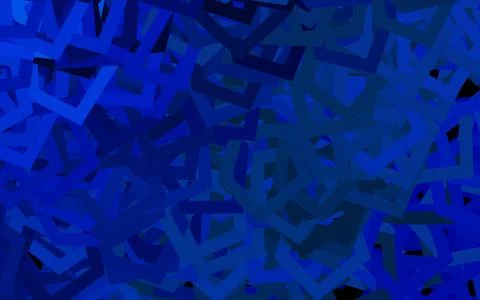 Dark BLUE vector background with hexagons. イラスト素材