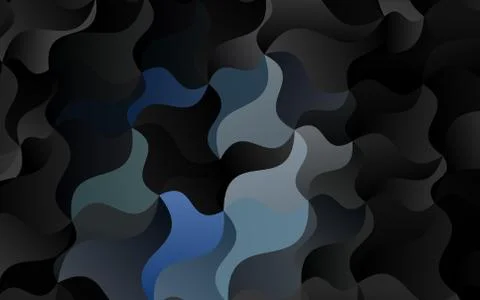 Dark BLUE vector background with lamp shapes. Stock Illustration
