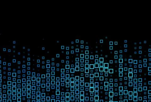 Dark BLUE vector background with rectangles. Stock Illustration