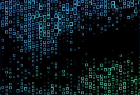 Dark BLUE vector background with rectangles. Stock Illustration