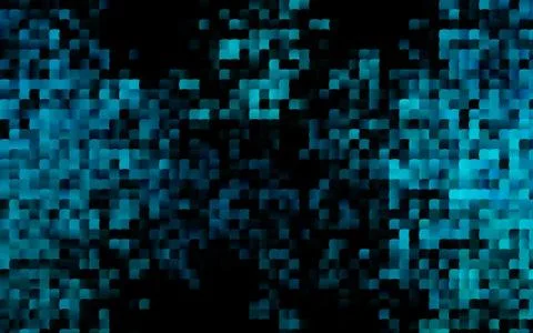 Dark BLUE vector background with rectangles. Illustrazione stock