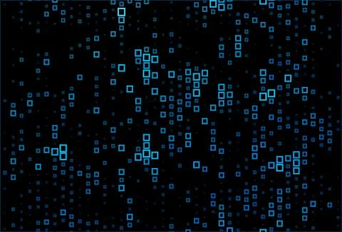 Dark BLUE vector background with rectangles. Illustrazione stock