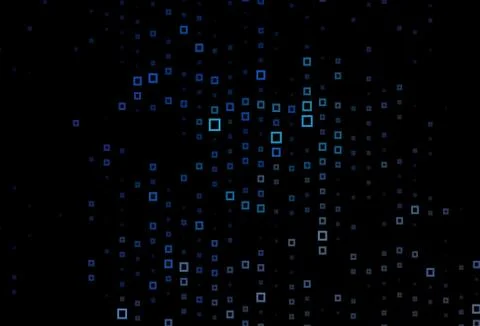 Dark BLUE vector background with rectangles. Ilustración de archivo