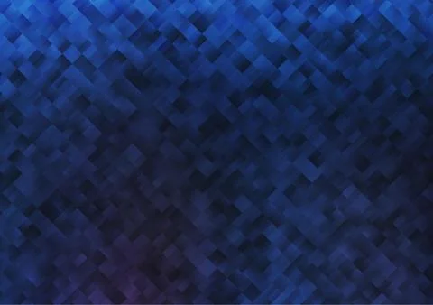 Dark BLUE vector background with rectangles. Stock Illustration