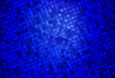 Dark BLUE vector background with rectangles. Stock Illustration