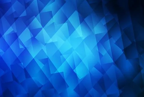 Dark BLUE vector background with rectangles. Stock Illustration