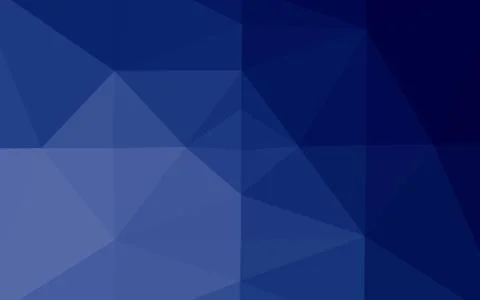 Dark BLUE vector blurry triangle pattern. Illustrazione stock