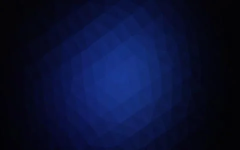 Dark BLUE vector blurry triangle pattern. Illustrazione stock
