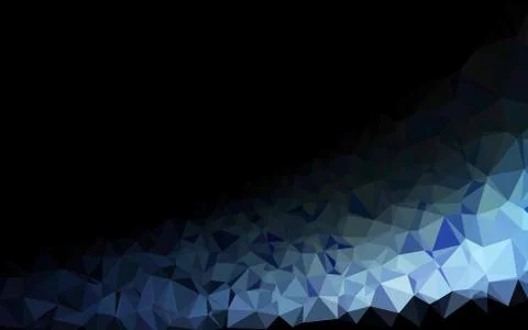 Dark BLUE vector blurry triangle texture. Illustrazione stock
