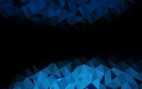 Dark BLUE vector blurry triangle pattern. Illustrazione stock