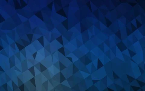 Dark BLUE vector blurry triangle pattern. Illustrazione stock